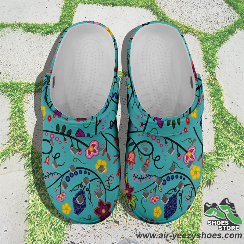 Fresh Fleur Sky Muddies Unisex Crocs Shoes.jpg