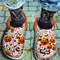 Funny 3D Pumpkin Halloween Sticker Crocs Shoes, Fall Party Costume Crocs Shoes Thanksgiving.jpg