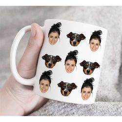 Custom owner and dog mug, Custom photo mug, Gift for dog Owner, gift for Dog lover, Dog Mom Coffee Mug, Dog Lover Mug, P