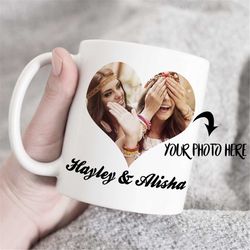 Personalized Photo Mug, Custom Photo Mugs, Custom Text Mug, Best Friends Mug, Custom gift, Picture mug, personalized gif
