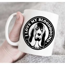bloodhound love dog mug, coffee mug for dog lover, bloodhound dog lover mug, dog owner present, birthday gift idea, pet