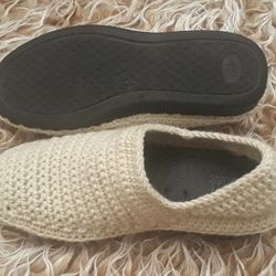 Crochet winter shoes