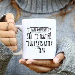 happy anniversary mug, anniversary gift, coffee mug, couples mug, wedding anniversary gift, cute anniversary mug, gift f