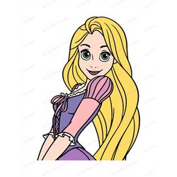 Rapunzel Tangled SVG 2, svg, dxf, Cricut, Silhouette Cut File, Instant Download