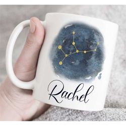 virgo mug, virgo gifts, virgo constellation coffee mug, virgo cups, zodiac gifts for virgo, virgo horoscope astrology mu