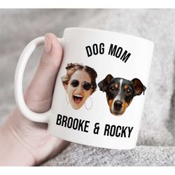 customized dog mom mug, personalized dog mom gift, custom best dog mom ever coffee mug, dog owner, memorial gift, custom