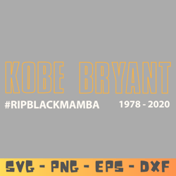 kobe bryant svg design - kobe bryant png - eps - dxf - kobe bryant rip - kobe bryant instant download design