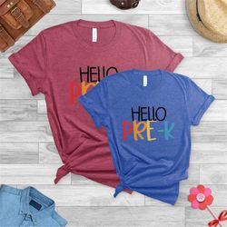 pre-k teacher shirts, preschool teacher, pre k teacher shirt , pre-k teacher shirt, hello pre-k, hello prek, pre-k squad