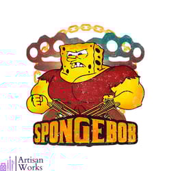 funny parody spongebob gangster png silhouette file