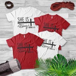 cute mom gift,mother's day gift,new mom gift,strong mom shirt, she is strong shirt,mama shirt,mothers t-shirt,cute mom s