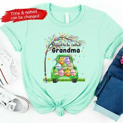 personalized nana gnomes easter t-shirt, custom nana mom shirt,, grandma with grandkids name shirt lax
