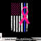 American Police Flag Cool Breast Cancer Awareness Gifts T-Shirt copy.jpg