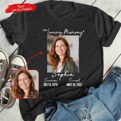 in loving memory t-shirt, grieving gift, sympathy, mourning, funeral shirt, memorial apparel