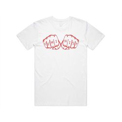 feminist fists t-shirt tee top feminism support women's rights activist