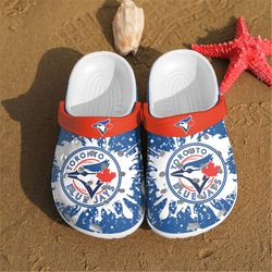 mlb toronto blue jays crocs clog shoes, mlb crocs, baseball crocs, sport crocs, sport and team crocs, toronto blue jays