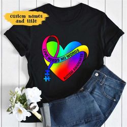 love needs no words autism awareness gift t-shirt