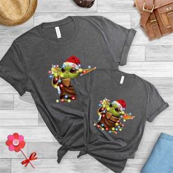 Star Wars Fam ily Christmas Shirt, Disney Christmas Shirt, Merry Christmas Shirt , Baby Yoda Christmas Shirt, Baby Yoda