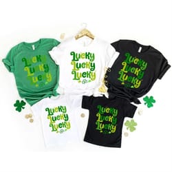 lucky shirt, st patricks day shirt, matching family patricks day shirt, st. patrick lucky shirt, retro st patricks shirt