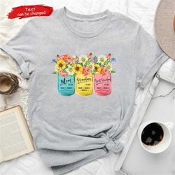 personalized great grandma tshirt, mothers day shirt, custom grandchildren names, mom grandma great grandma shirt, gift
