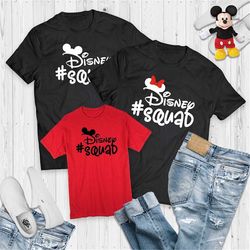disney squad tee, disney shirt, disney family shirts, disneyworld shirts, disney world shirts, mickey mouse shirt, disne