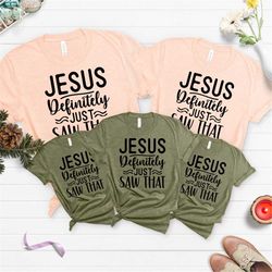i saw that sweat, jesus sweat, religious tops, religious sweat for women, faith tees,bible outfit,funny christian clothi