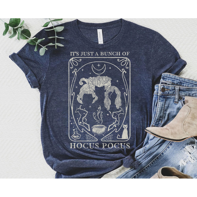 Disney Hocus Pocus Just A Bunch Of Hocus Pocus Tarot Card T-Shirt, Sanderson Sisters, Disneyland Halloween Matching Shirt, Halloween Outfits - 2.jpg