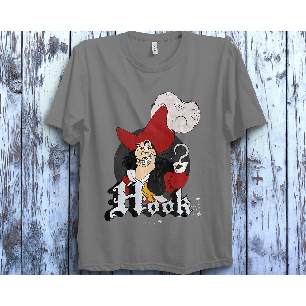 Disney Peter Pan Captain Hook Mischievous Smile Circle Logo ,Disney Family Matching Shirt, Walt Disney World Shirt, Disneyland Trip Outfits - 2.jpg