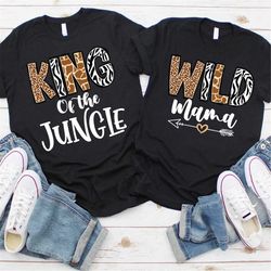 wild mama and wild dad cheetah shirt, two wild birthday shirts, wild one birthday shirts, mom and dad birthday shirt