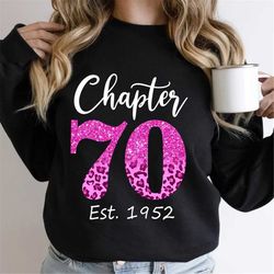 chapter 70 shirt, est. 1972 shirt, hello 70, 70th birthday shirt, 70th birthday gift, 70th birthday party, chapter 70 sh