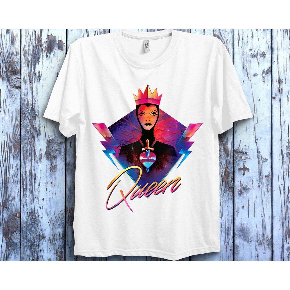Disney Villains Evil Queen Neon 90s Rock Band Shirt, Disney Family Matching Shirt, Walt Disney World Shirt, Disneyland Trip Outfits - 3.jpg