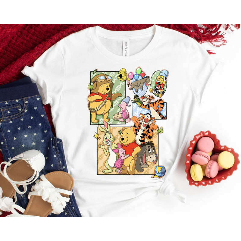 Disney Winnie The Pooh Cute Characters Shirt, Pooh Eeyore Piglet Tigger Magic Kingdom, Walt Disney World, Disneyland Family Matching Shirts - 2.jpg