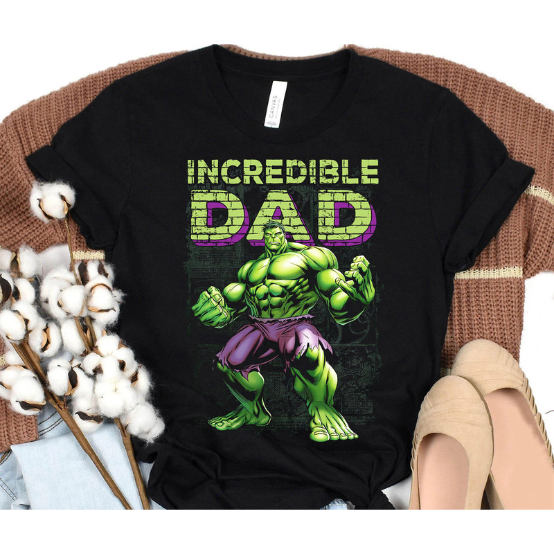 Incredible Dad Marvel The Incredible Hulk Unisex T-Shirt Gift For Men Women Hoodie Sweatshirt Kid T-Shirt Women's Tank - 1.jpg