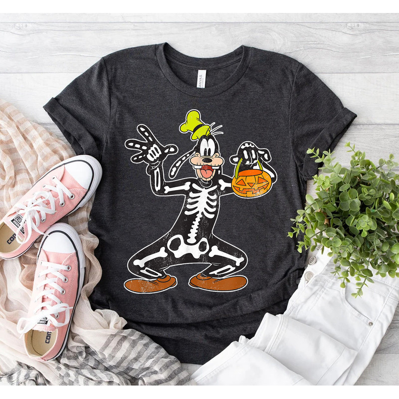 Goofy Skeleton Funny Halloween Pumpkin Disney Unisex Gift T-Shirt Gift For Men Women Hoodie Sweatshirt Kid T-Shirt - 3.jpg