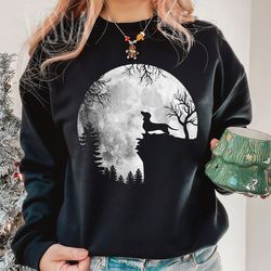 retro dachshund at the moon t-shirt, dachshund and moon t-shirt, moon t-shirt, funny dachshund dog shirt,family matching