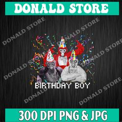 cool gorilla tag birthday boy png, vr gamer for kids teens png, png high quality, png, digital download