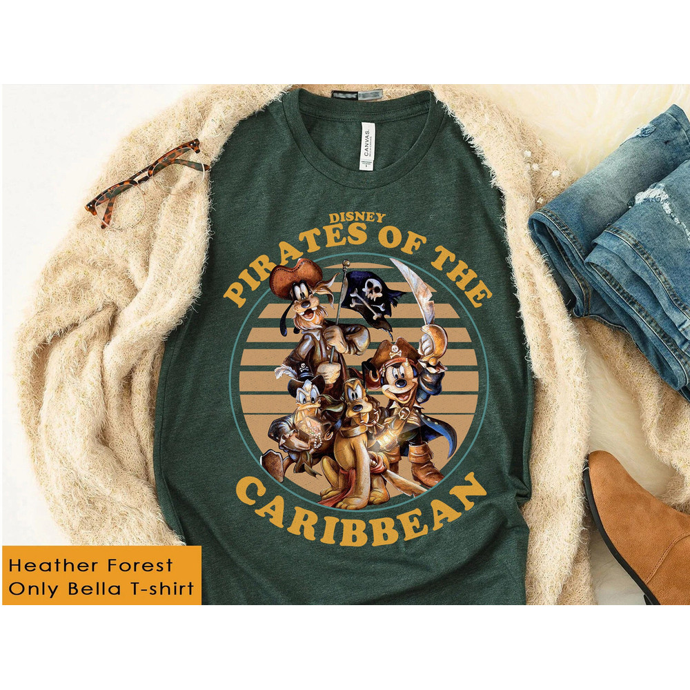 Retro Disney Pirates Of The Caribbean Shirt, Disney Mickey and Friends Shirt, Walt Disney World Tee, Disneyland Family Matching Shirts - 2.jpg