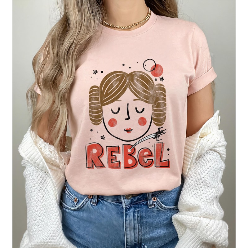 Star Wars Princess Leia Rebel Doodle Drawing Pro Choice Shirt Womens Rights Unisex T-Shirt For Men Women Hoodie Sweatshirt Kid T-Shirt - 3.jpg