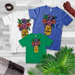 grown in grace sweatshirt, christian matching family sweat, inspirational shirt, faith in jesus, gift for christian men