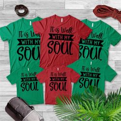 it is well with my soul sweatshirt, women's christian shirt, bible verse sweatshirt, faith shirt, religious gifts for wo