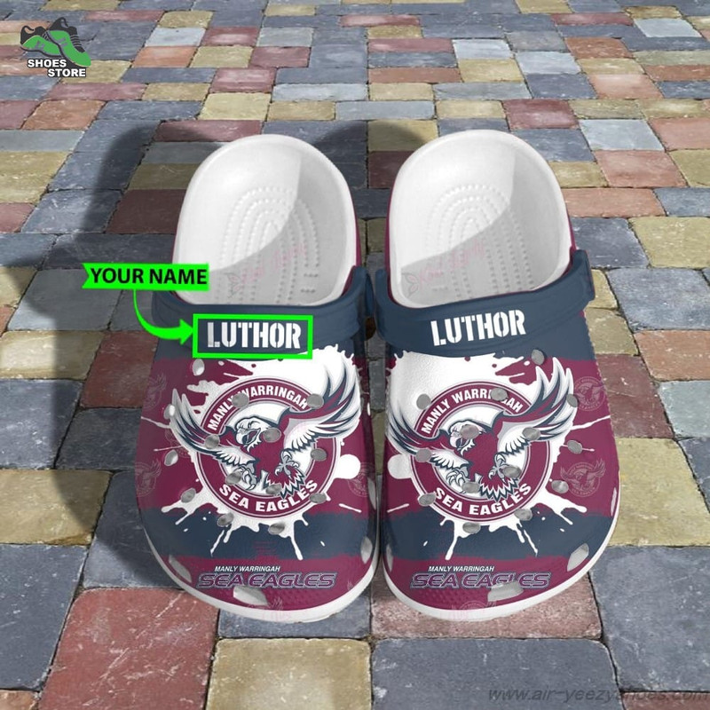 Manly Warringah Sea Eagles Crocs, NRL Shoes Gift for Fan.jpg