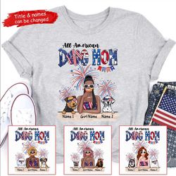 all american dog mom 4th of july independence day personalized shirt, independence day fourth of july personalized shirt