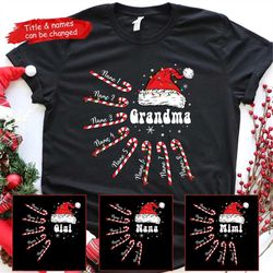 this grandma belongs to candy christmas shirt, customized mimi gift, personalized grandkids gift, mimi's kids shirt