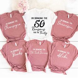 50th birthday shirt, funny birthday group shirts, birthday party t-shirt, 50th 60th birthday gift, fifty birthday group