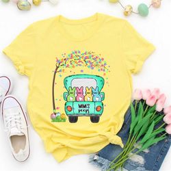 personalized grandma's peeps easter t-shirt, custom mom nana easter's day shirt,kids name shirt, easter day gift, mother