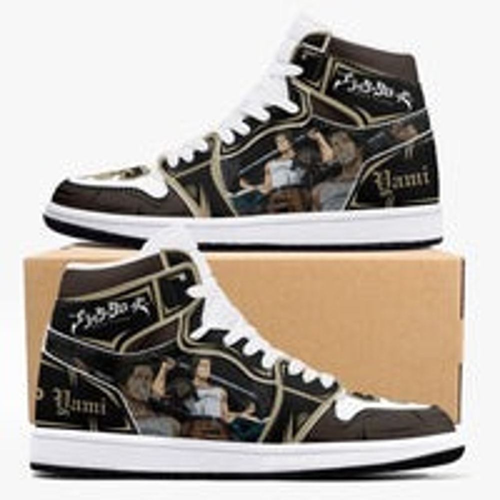 Black Clover Black Bull Yami Suke JD1 Shoes, Sakata Gintoki Gintama Jordan 1 Shoes, Sakata Gintoki Gintama Sneaker Shoes