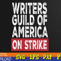 wga writers guild of america on strike anti ai chatbots svg, eps, png, dxf, digital download
