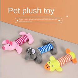 Pet Dog Toy Squeak Plush Toy for Dogs Supplies Fit for All Puppy Pet Sound Toy Funny Durable Chew Molar Toy Pets Supplie