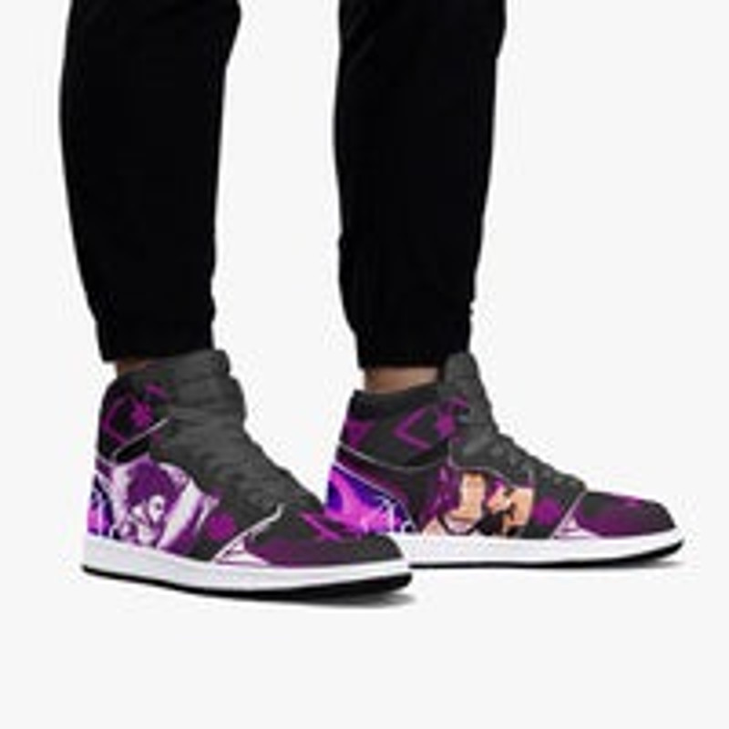 Black Clover Yami Sukehiro JD1 Shoes, Sakata Gintoki Gintama Jordan 1 Shoes, Sakata Gintoki Gintama Sneaker Shoes