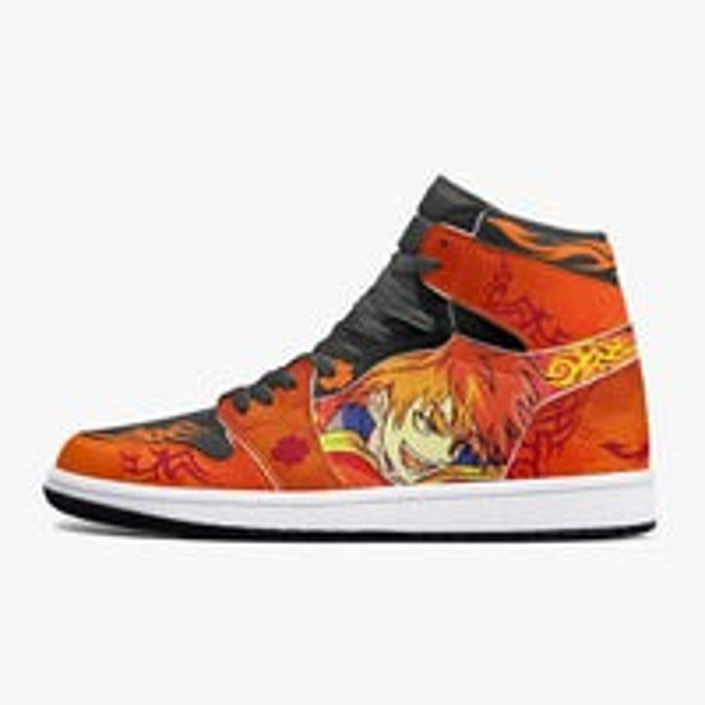 Black Clover Leopold Vermillion JD1 Shoes, Sakata Gintoki Gintama Jordan 1 Shoes, Sakata Gintoki Gintama Sneaker Shoes