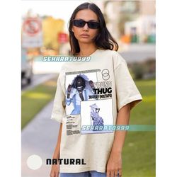 vintage style bootleg inspired tee | graphic unisex tee | young thug - jeffery shirt, aesthetic pop album tee yt76